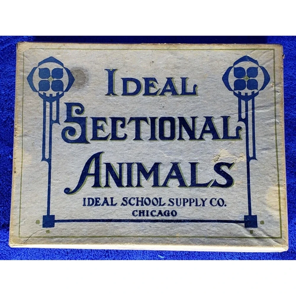 Antique Games: 1900/01 Ideal Sectional Animals & Anagrams by Milton Bradley Co.